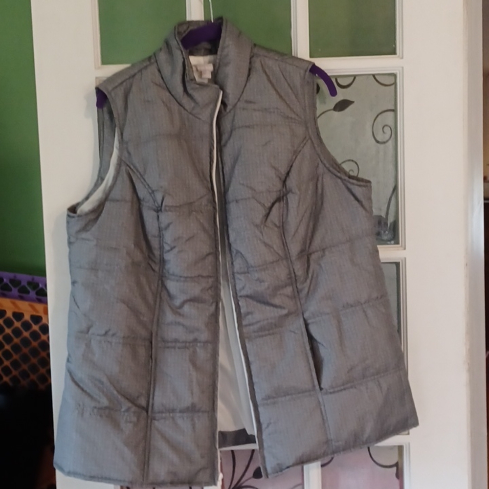 Woman Within vest size large 18/20 gray